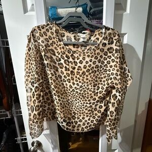 Leopard Print Women's Blouse
